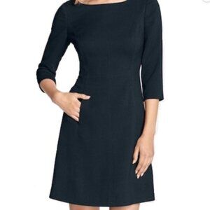 Vince Camuto Black Crepe A-Line Dress